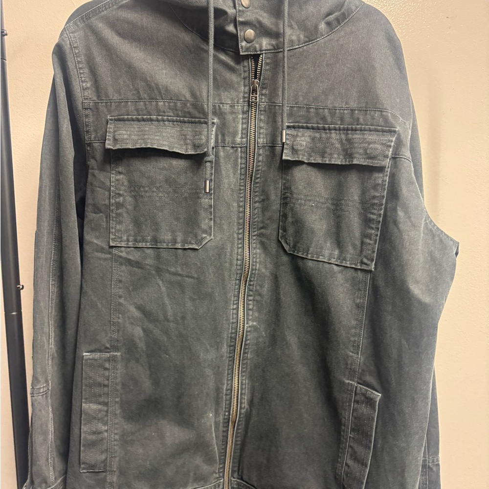Carbon2Cobalt denim hooded jacket